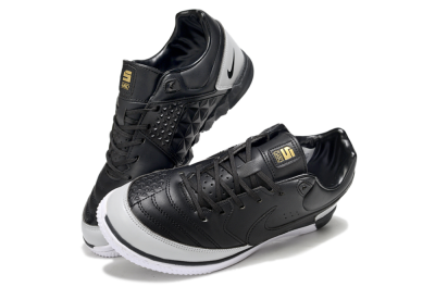 Men's Nike Lunar Gato 2 IC Football Shoes - Black/Grey/White