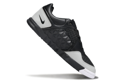 Men's Nike Lunar Gato 2 IC Football Shoes - Black/Grey/White