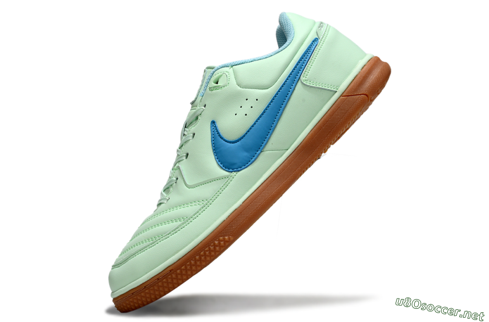 Men's Nike Lunar Gato 2 IC Football Shoes - Jade/Blue/Brown 5