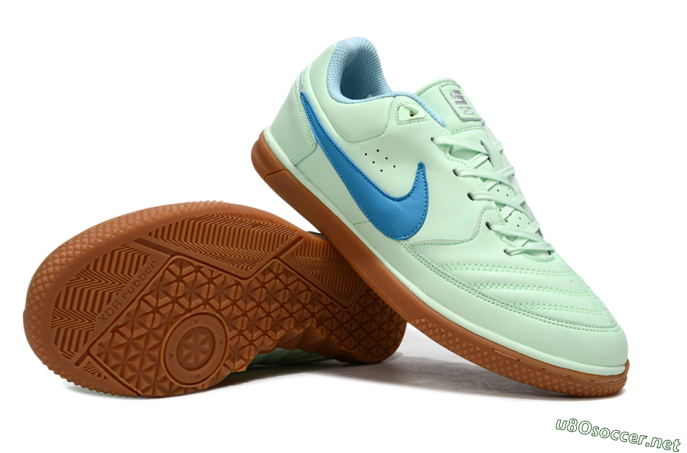 Men's Nike Lunar Gato 2 IC Football Shoes - Jade/Blue/Brown 1