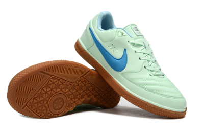 Men's Nike Lunar Gato 2 IC Football Shoes - Jade/Blue/Brown