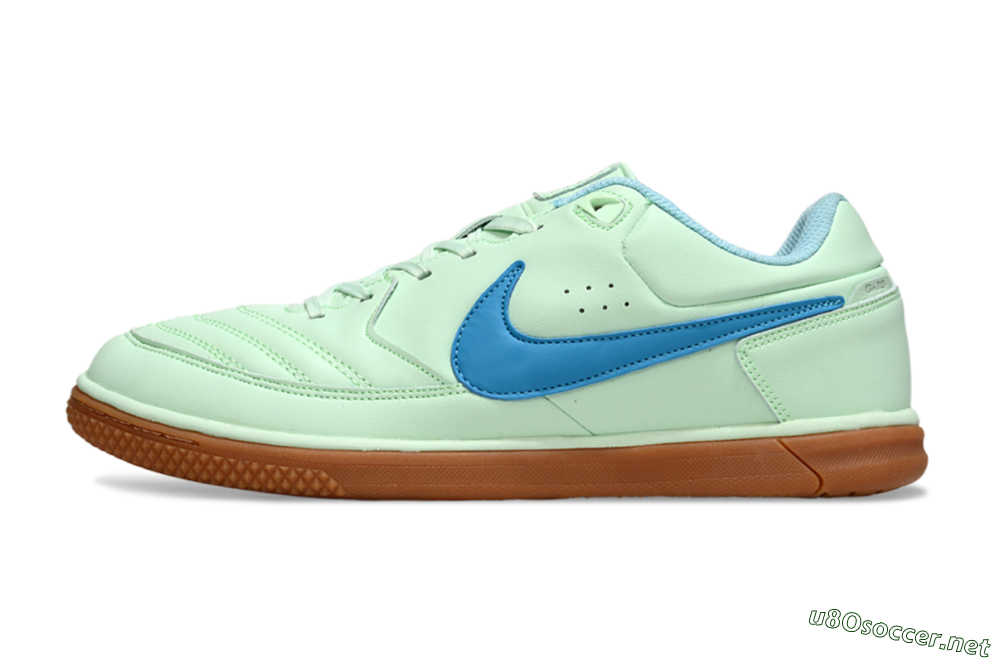 Men's Nike Lunar Gato 2 IC Football Shoes - Jade/Blue/Brown 0