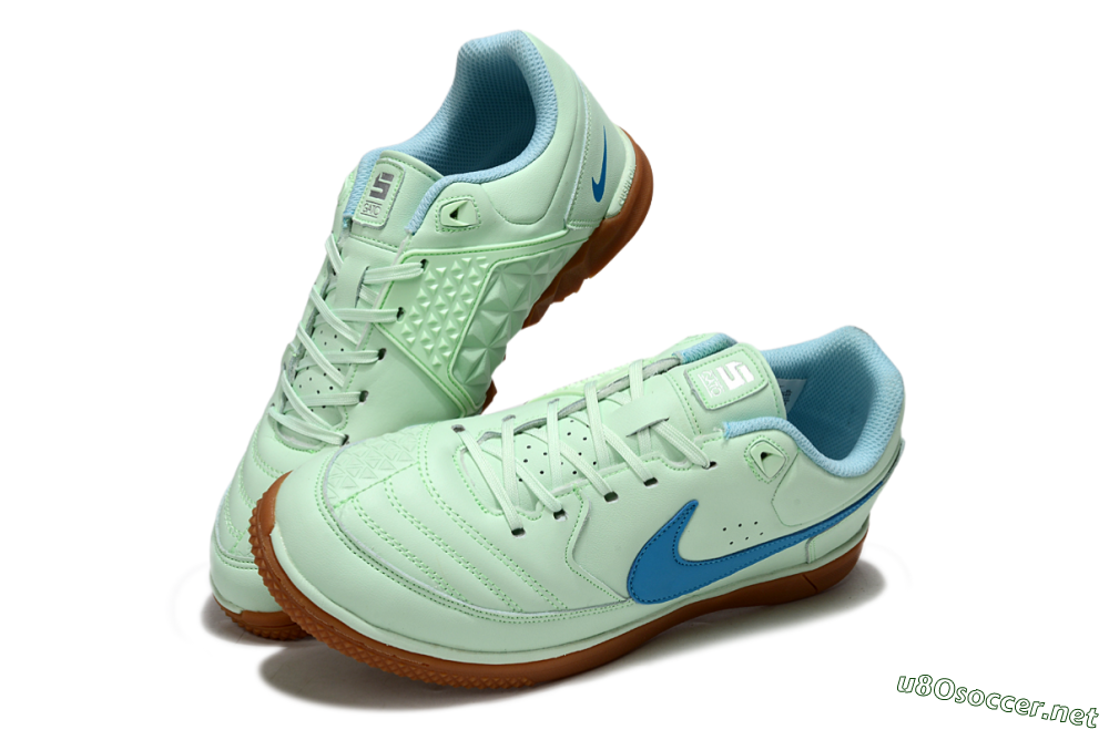 Men's Nike Lunar Gato 2 IC Football Shoes - Jade/Blue/Brown 3