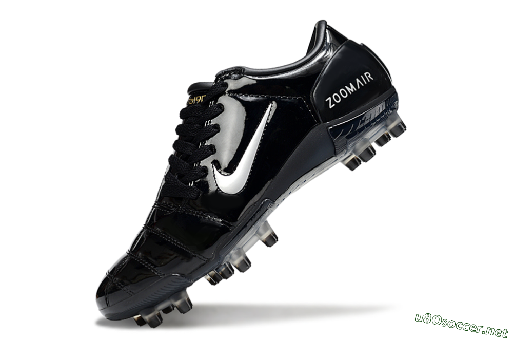 Men's Nike Air Zoom Total 90 III FG Football Boots - Black/White 5