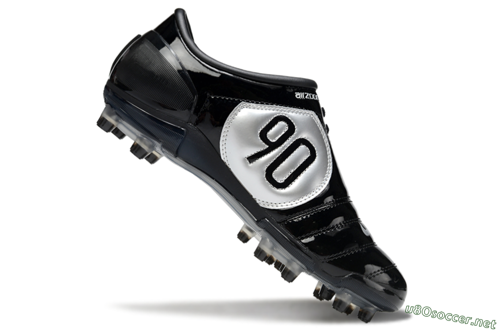 Men's Nike Air Zoom Total 90 III FG Football Boots - Black/White 4