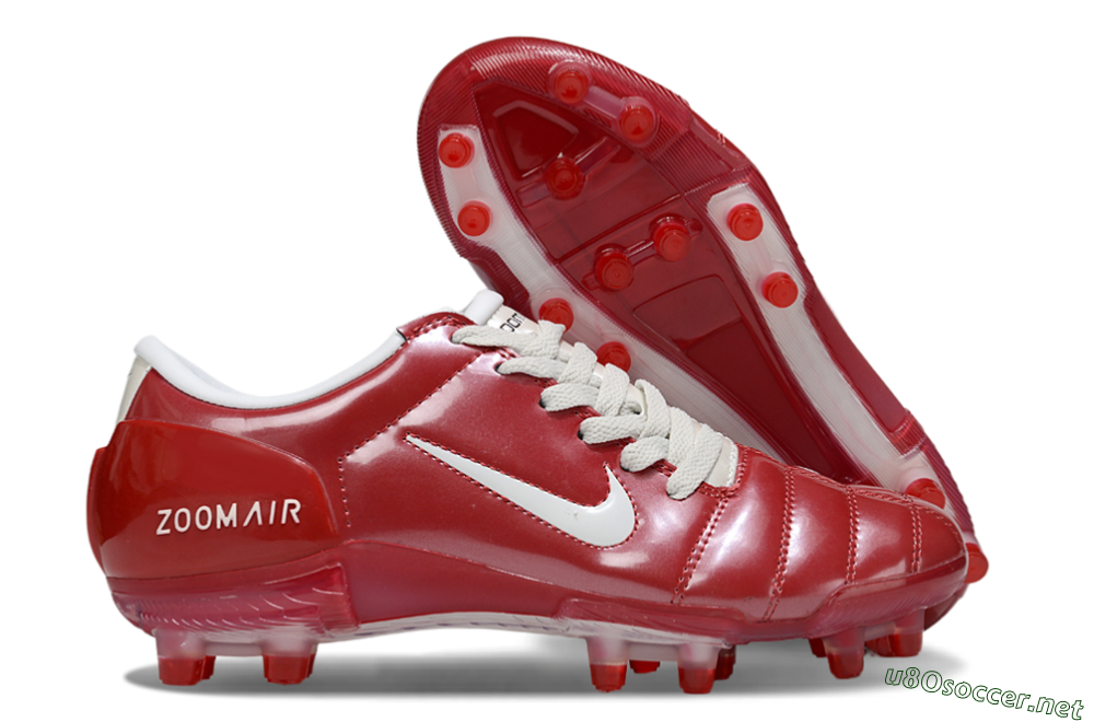Men's Nike Air Zoom Total 90 III FG Football Boots - Red/White 2