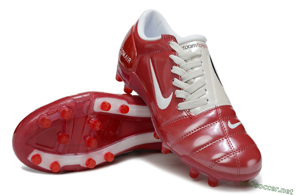 Men's Nike Air Zoom Total 90 III FG Football Boots - Red/White 3
