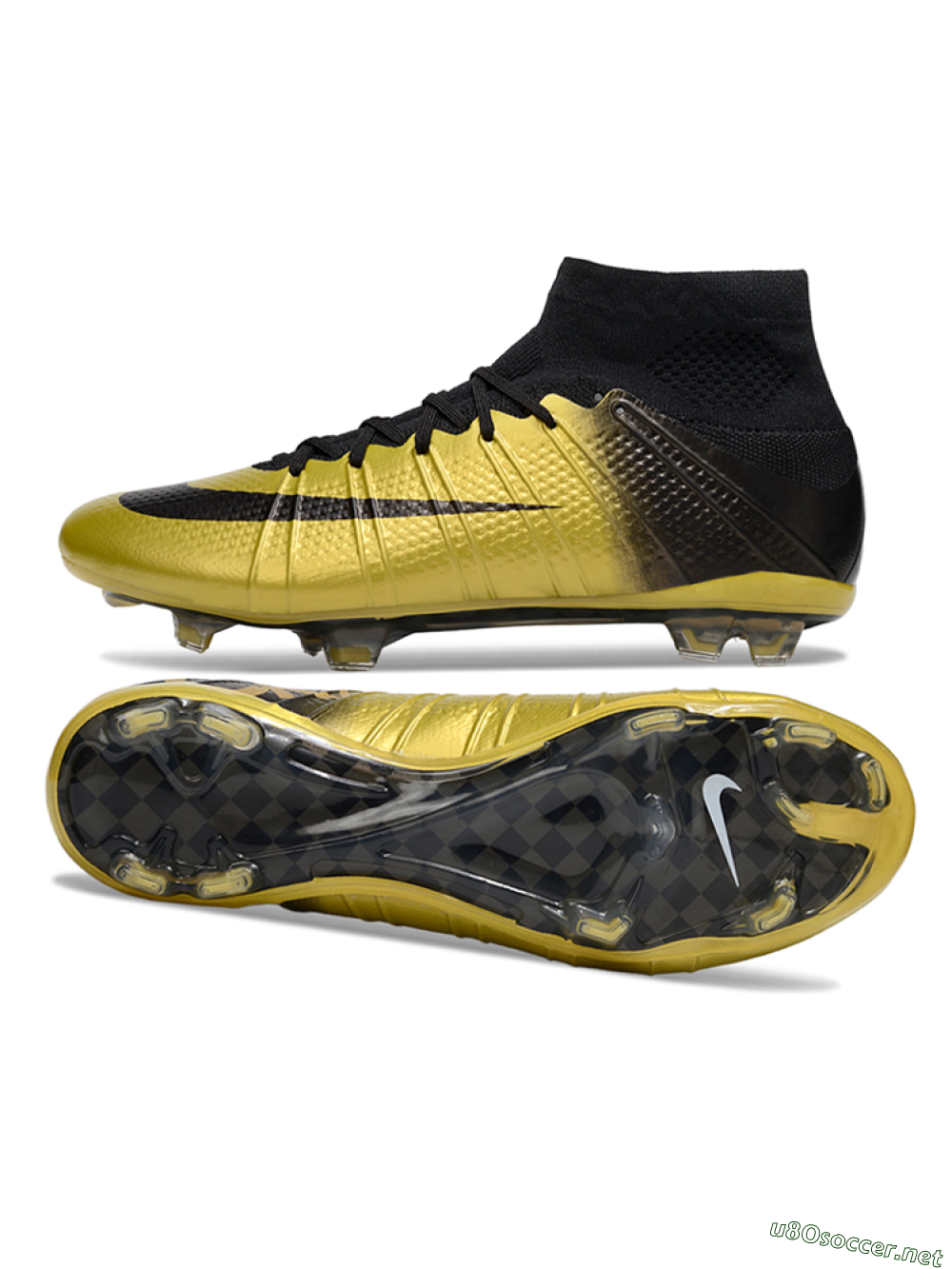 Men's Nike Zoom Mercurial Superfly 4 Elite FG Football Boots - Gold/Black/White 1
