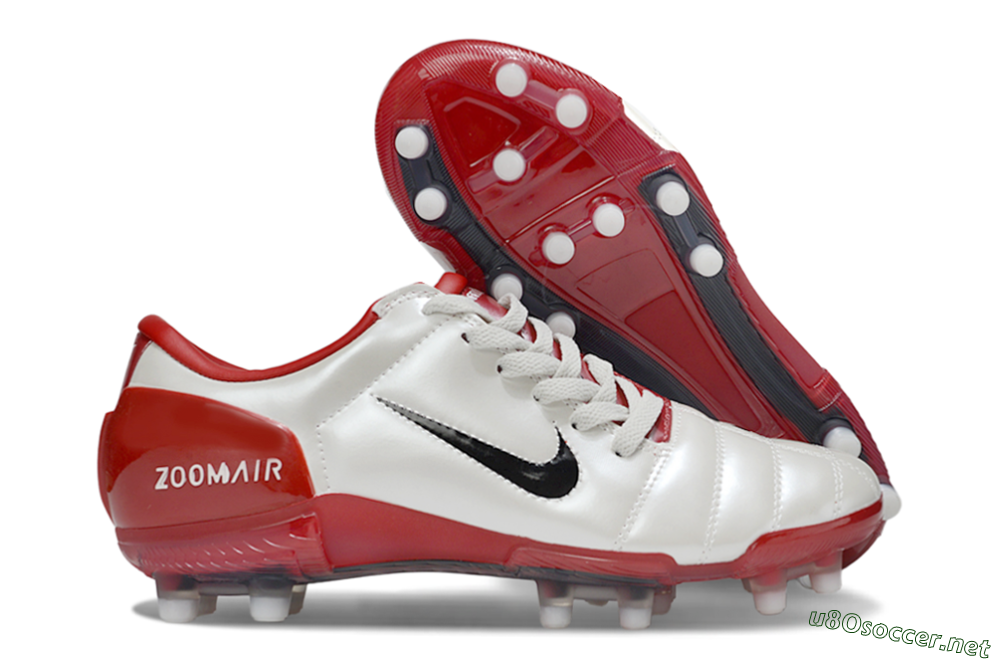 Men's Nike Air Zoom Total 90 III FG Football Boots - Beige/Black/Red 2