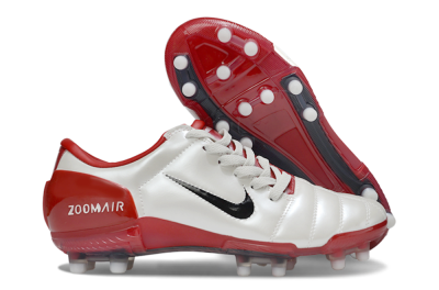 Men's Nike Air Zoom Total 90 III FG Football Boots - Beige/Black/Red
