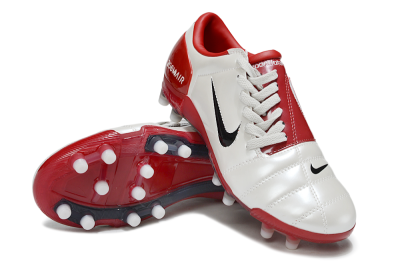 Men's Nike Air Zoom Total 90 III FG Football Boots - Beige/Black/Red