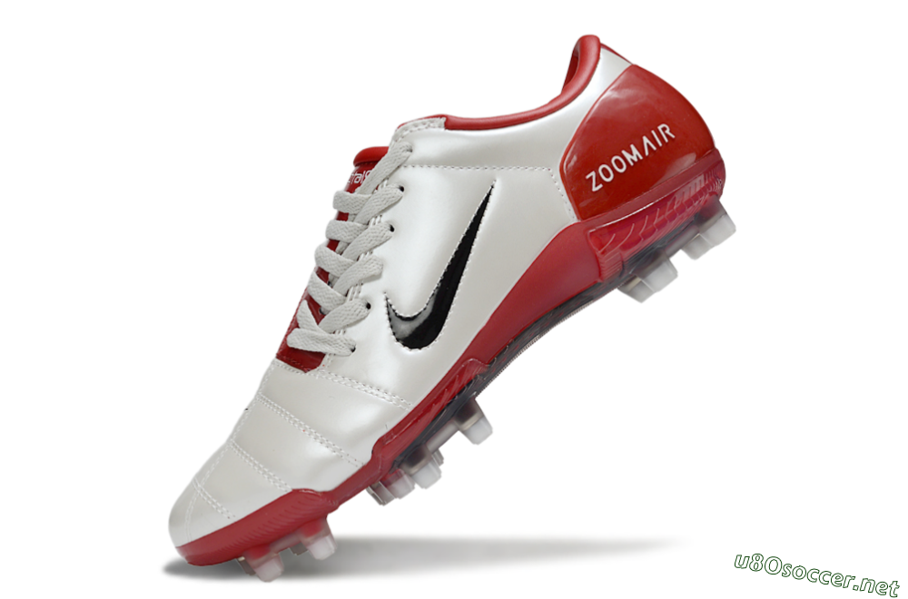 Men's Nike Air Zoom Total 90 III FG Football Boots - Beige/Black/Red 5