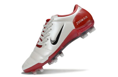Men's Nike Air Zoom Total 90 III FG Football Boots - Beige/Black/Red