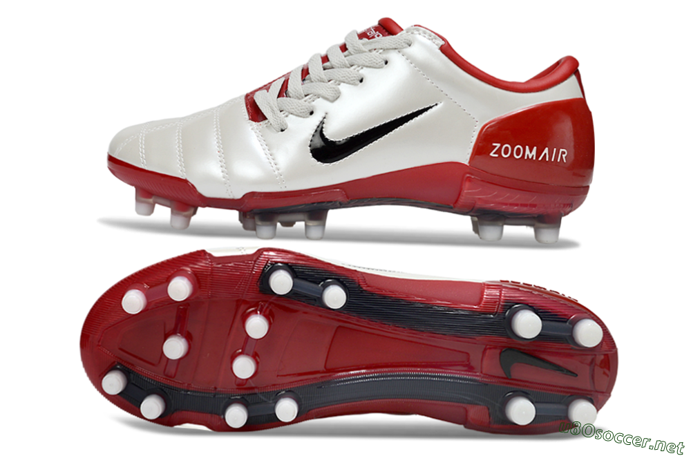Men's Nike Air Zoom Total 90 III FG Football Boots - Beige/Black/Red 1