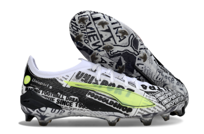Men's Puma Ultra Ultimate FG Football Boots - Black/White/Red