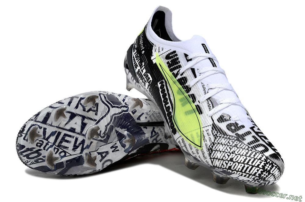 Men's Puma Ultra Ultimate FG Football Boots - Black/White/Red 3