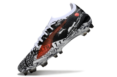 Men's Puma Ultra Ultimate FG Football Boots - Black/White/Red