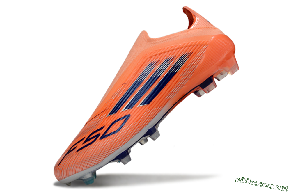 Unisex Adidas F50 Elite Laceless FG Football Boots - Red/Blue/Silver 6