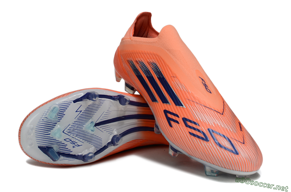 Unisex Adidas F50 Elite Laceless FG Football Boots - Red/Blue/Silver 4