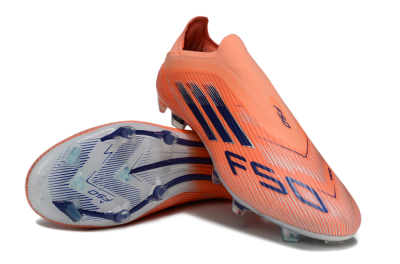 Unisex Adidas F50 Elite Laceless FG Football Boots - Red/Blue/Silver
