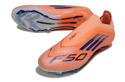 Unisex Adidas F50 Elite Laceless FG Football Boots - Red/Blue/Silver