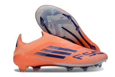 Unisex Adidas F50 Elite Laceless FG Football Boots - Red/Blue/Silver