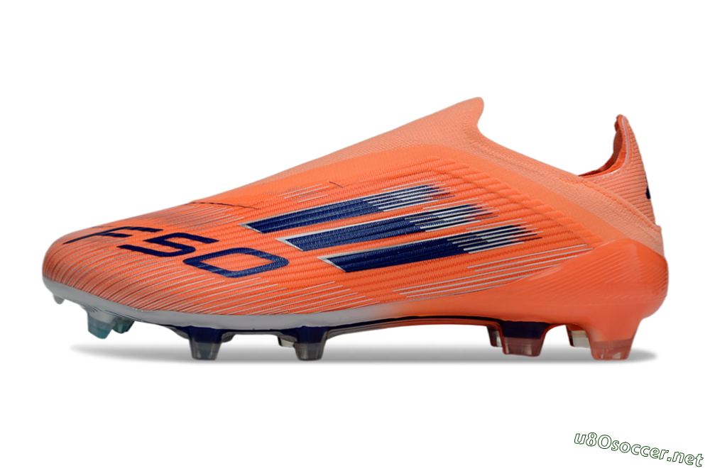 Unisex Adidas F50 Elite Laceless FG Football Boots - Red/Blue/Silver 0