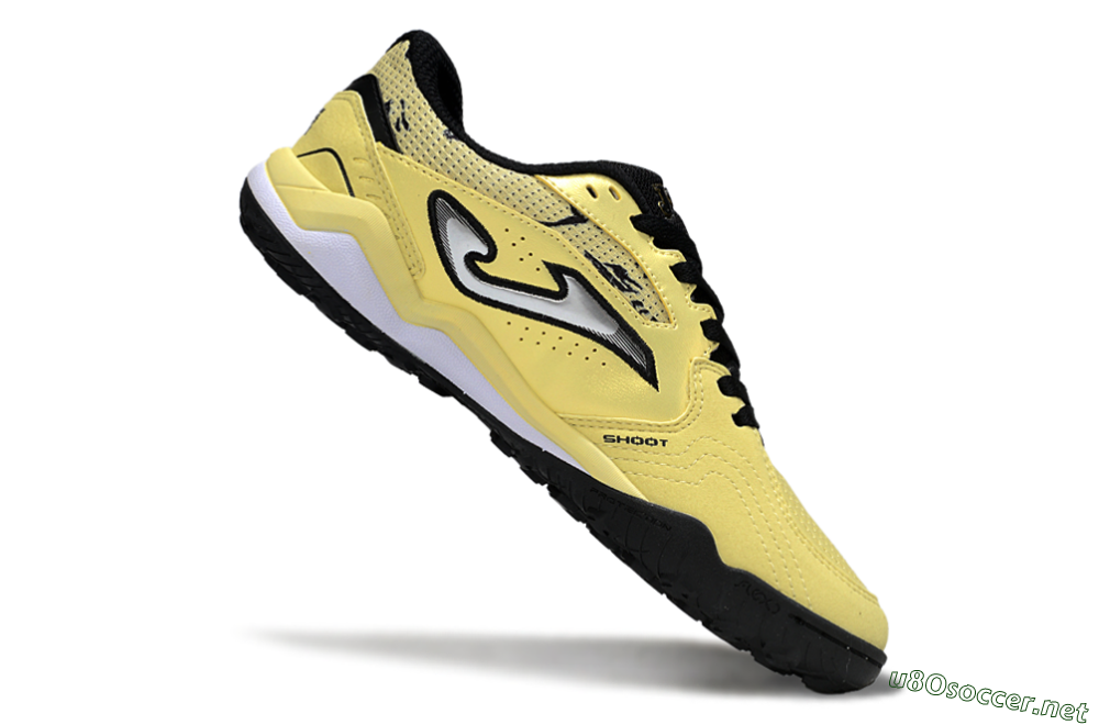 Men's Joma Top Flex TF Football Shoes - Yellow/Silver/Black 4