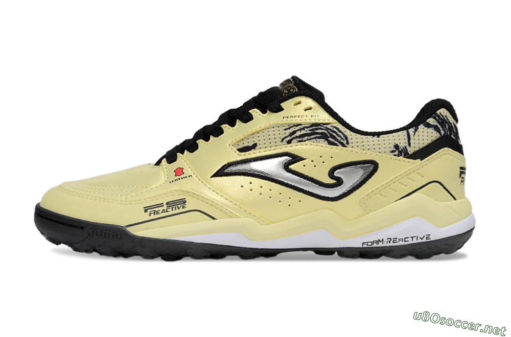 Men's Joma Top Flex TF Football Shoes - Yellow/Silver/Black 0
