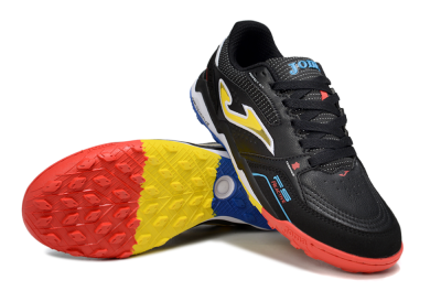 Men's Joma Top Flex TF Football Shoes - Black/Yellow/Red