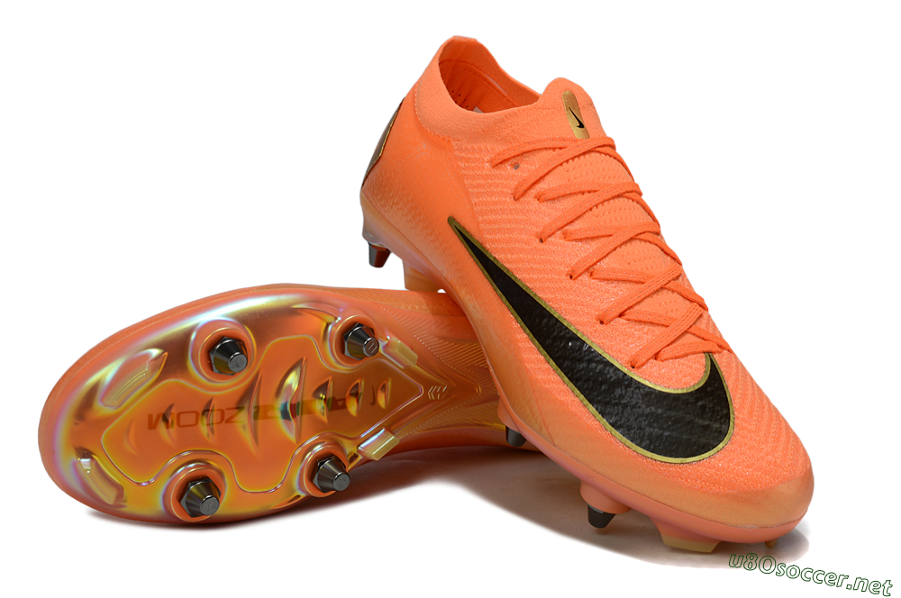 Men's Nike Air Zoom Mercurial Vapor 16 Elite SG Football Boots - Red/Black/Gold 3