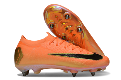 Men's Nike Air Zoom Mercurial Vapor 16 Elite SG Football Boots - Red/Black/Gold