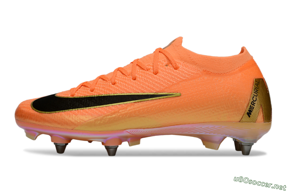 Men's Nike Air Zoom Mercurial Vapor 16 Elite SG Football Boots - Red/Black/Gold 0