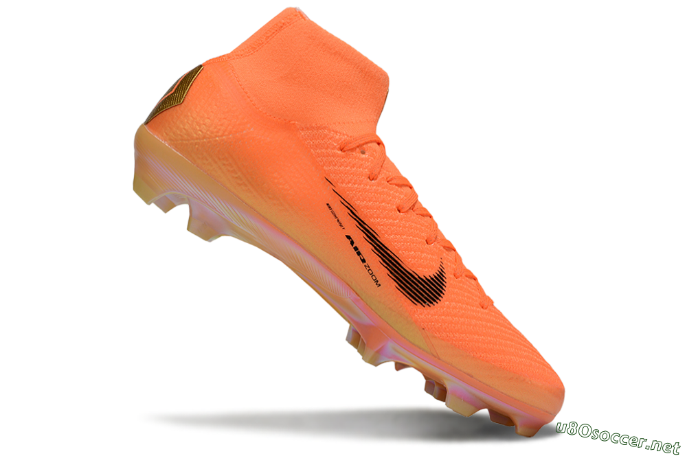 Unisex Nike Air Zoom Mercurial Superfly 10 Elite FG Football Boots - Red/Black/Gold 4