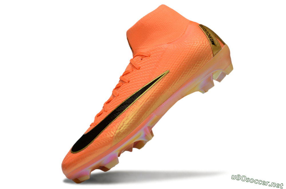 Unisex Nike Air Zoom Mercurial Superfly 10 Elite FG Football Boots - Red/Black/Gold 5