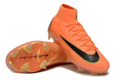 Unisex Nike Air Zoom Mercurial Superfly 10 Elite FG Football Boots - Red/Black/Gold