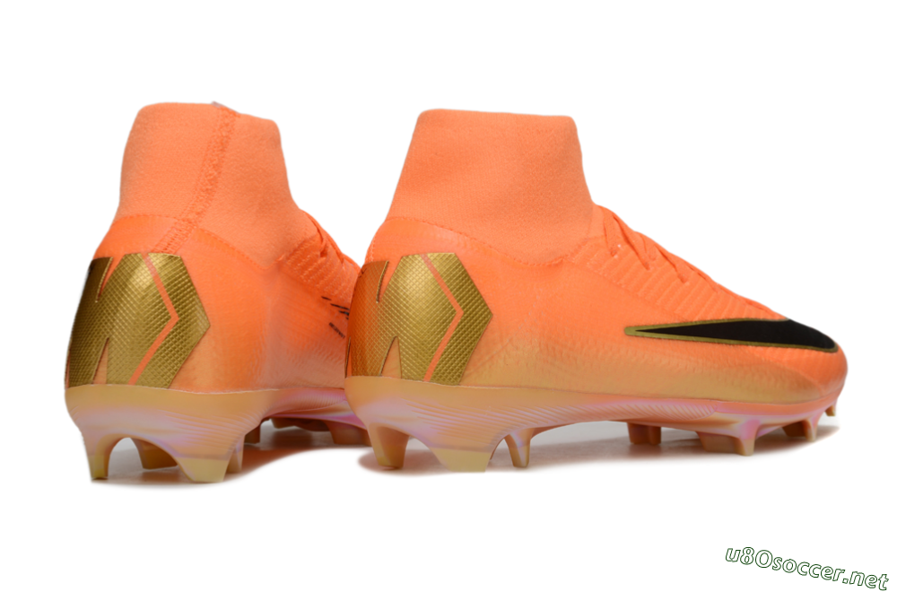 Unisex Nike Air Zoom Mercurial Superfly 10 Elite FG Football Boots - Red/Black/Gold 6