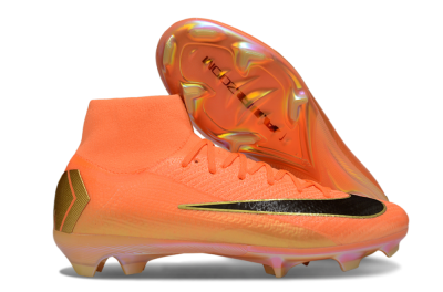 Unisex Nike Air Zoom Mercurial Superfly 10 Elite FG Football Boots - Red/Black/Gold