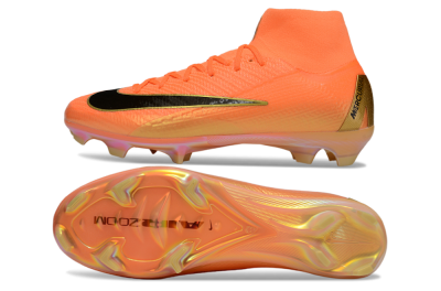 Unisex Nike Air Zoom Mercurial Superfly 10 Elite FG Football Boots - Red/Black/Gold