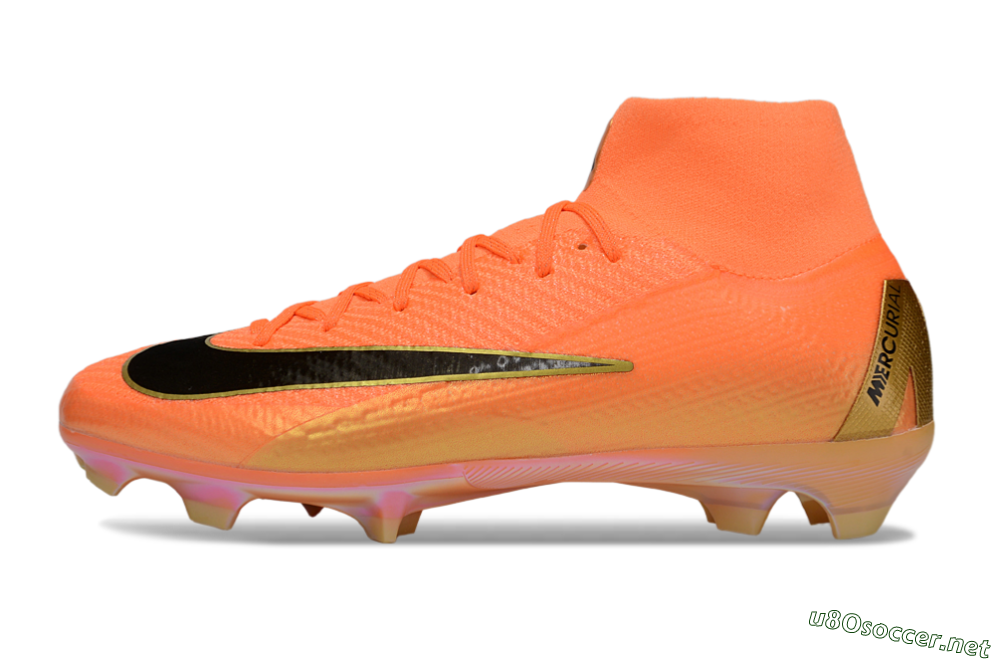 Unisex Nike Air Zoom Mercurial Superfly 10 Elite FG Football Boots - Red/Black/Gold 0