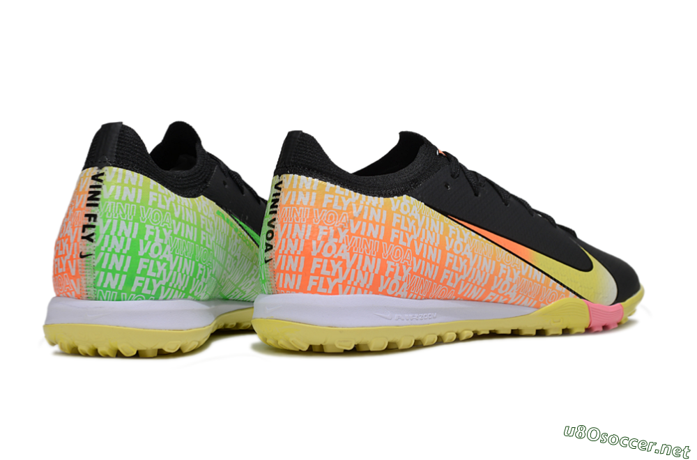 Unisex Nike Air Zoom Mercurial Vapor 16 Elite TF Football Shoes - Black/Yellow/White 6