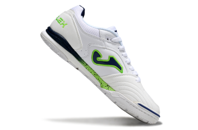 Men's Joma Top Flex IC Football Shoes - White/Blue/Yellow