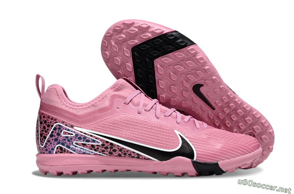 Unisex Nike Air Zoom Mercurial Vapor 16 Pro TF Football Shoes - Pink/Black/Silver 2