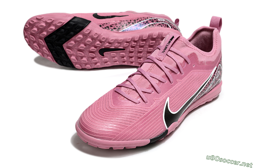 Unisex Nike Air Zoom Mercurial Vapor 16 Pro TF Football Shoes - Pink/Black/Silver 3