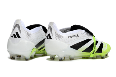 Men's Adidas Predator 25 Elite Foldover Tongue FG Football Boots - White/Black/Yellow