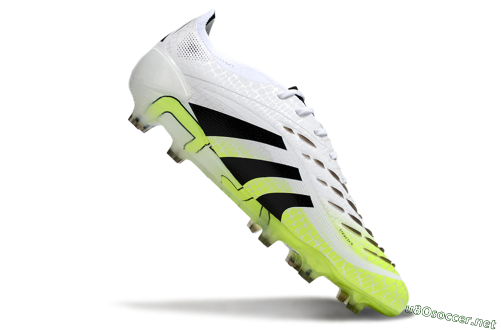 Men's Adidas Predator 25 Elite FG Football Boots - White/Black/Yellow 4