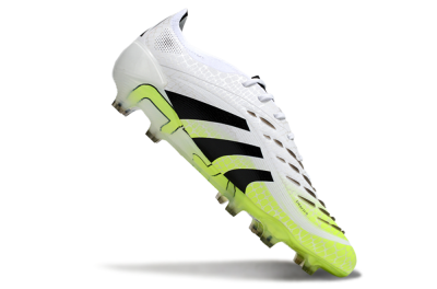 Men's Adidas Predator 25 Elite FG Football Boots - White/Black/Yellow