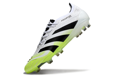 Men's Adidas Predator 25 Elite FG Football Boots - White/Black/Yellow