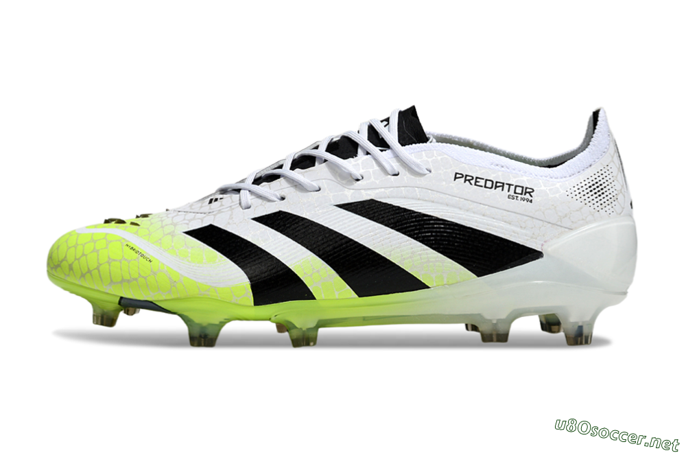 Men's Adidas Predator 25 Elite FG Football Boots - White/Black/Yellow 0