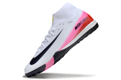Men's Nike Air Zoom Mercurial Superfly 10 Academy TF Football Shoes - White/Black/Pink